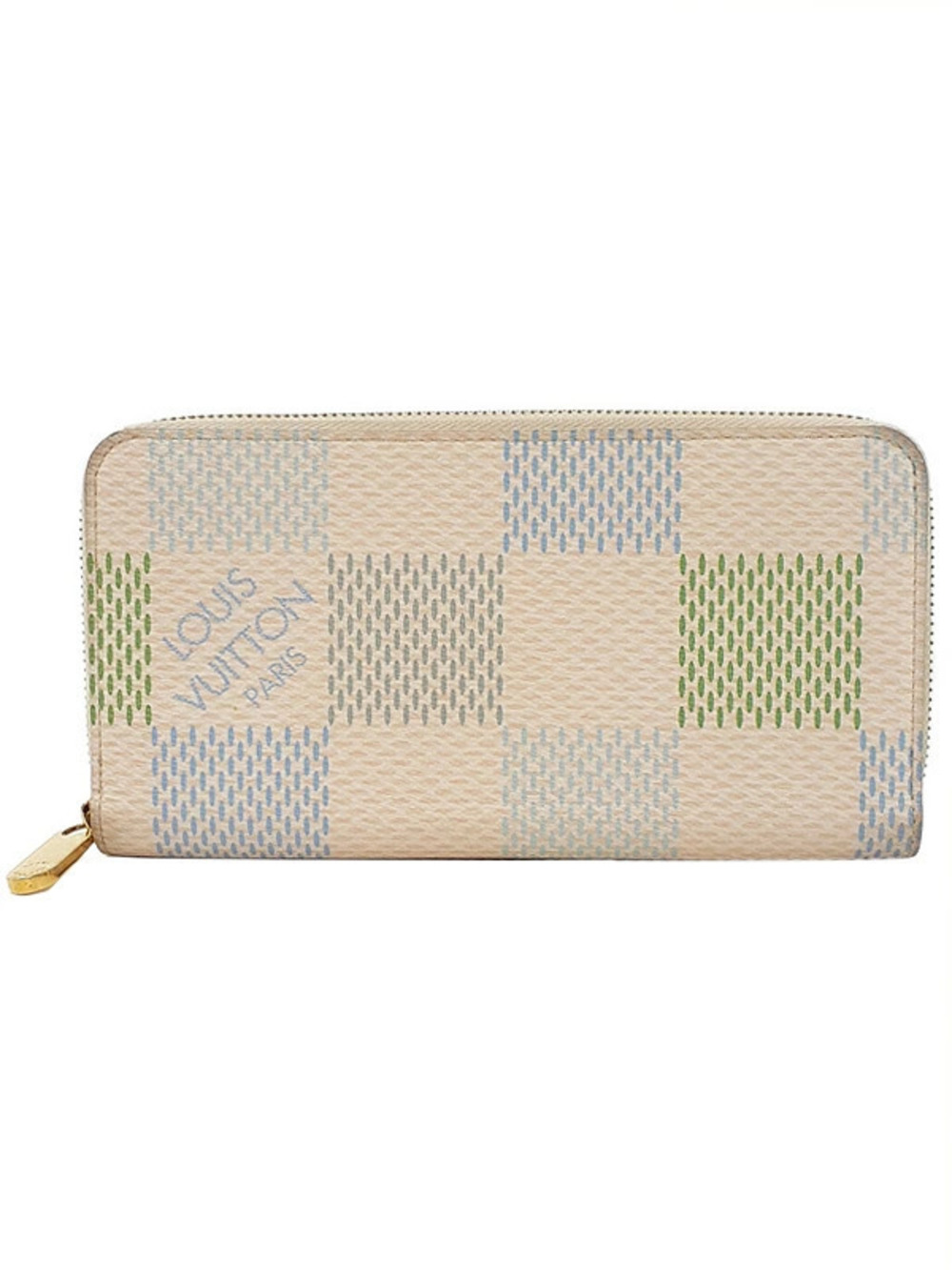Louis Vuitton Damier Riches Zippy Wallet Round Zipper Long
